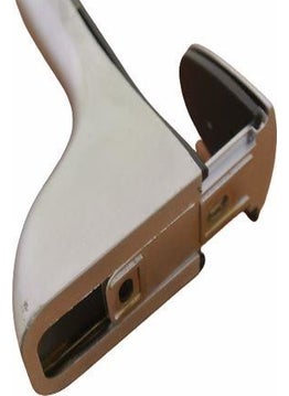Azm Hırdavat Azm Hardware Penguin Glass Shelf Holder Long Adjustable Matte Chrome  - Image 2