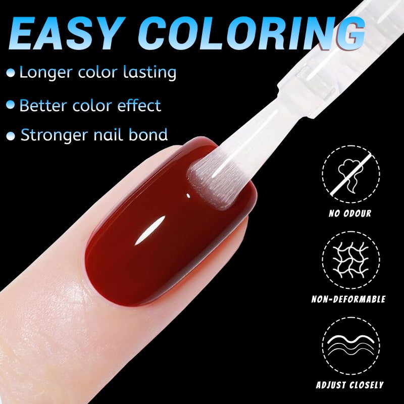 Lifextol 240pc Soft Gel Toe Nail Tips Short Fake Toenail Tips Square Fake Toe Nail Tips for Toes Press on Toenails, Clear False Toe Nail Press ons, 12 Sizes French Artificial Toe Tips Acrylic Nails - Image 5