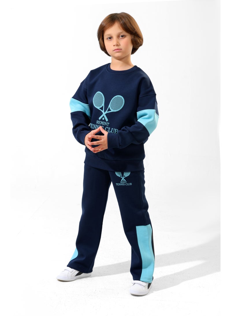 ريمينت بيجاما للاولاد نادي التنس كحلي - Image 1