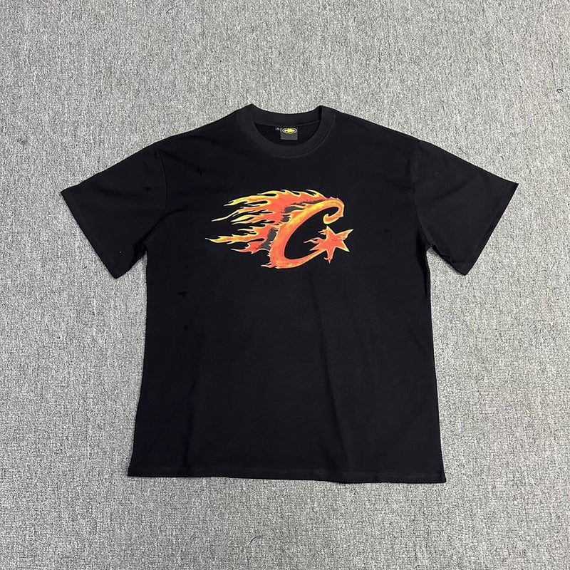 Corteiz Trendy Brand Alcatraz Retro Printed Men'S And Women'S Trendyy Loose Casual Short-Sleeved T-Shirts - Image 1