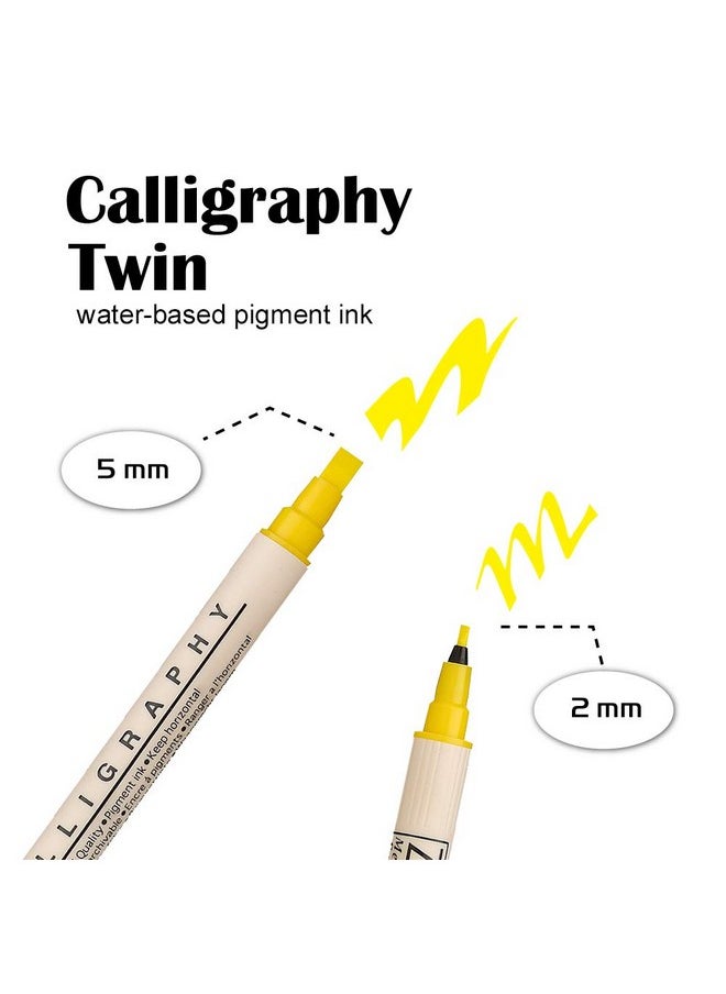 Zig Kuretake Marker 8 Count (Pack Of 1) Assorted  - Image 5