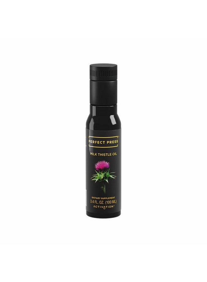 ACTIVATION Products - Perfect Press Milk Thistle Oil, Milk Thistle Extract for Natural Detox and Blood Circulation, Pure Milk Thistle Liquid for Heart Health, Milk Thistle Supplement, Non GMO, 100 ml - Image 1