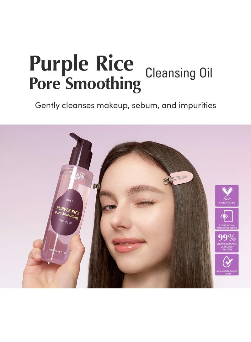 eqqualberry Purple Rice Pore Smoothing Cleansing Oil 200 ml - Image 2