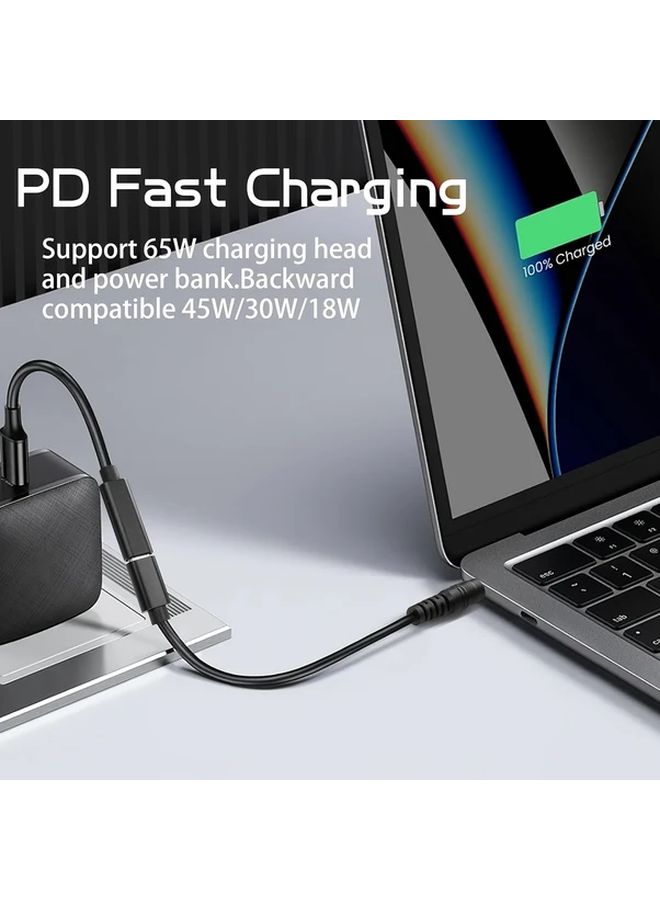 PD65W Type C Female to DC 5 5x2 1mm Extension Cable Model DC5 5 2 1 for Laptop Solar Panel RV Power Station - Image 3
