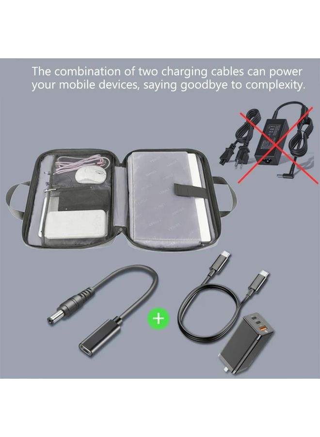 PD65W Type C Female to DC 5 5x2 1mm Extension Cable Model DC5 5 2 1 for Laptop Solar Panel RV Power Station - Image 5
