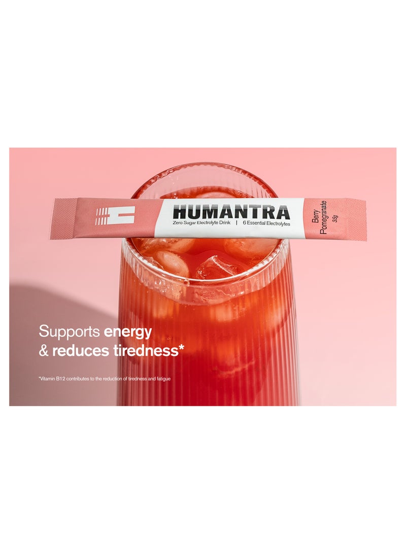 Humantra Berry Pomegranate Electrolyte Hydration 3.5gm Pack Of 10 - Image 4