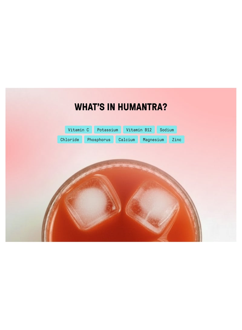 Humantra Berry Pomegranate Electrolyte Hydration 3.5gm Pack Of 10 - Image 3