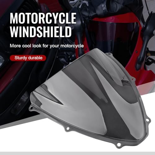 GZYF Smoke Dark Windshield Double Bubble Winds n Wind Deflector Wind S n for Suzuki 2006-2007 GSXR600 GSXR750 - Image 2