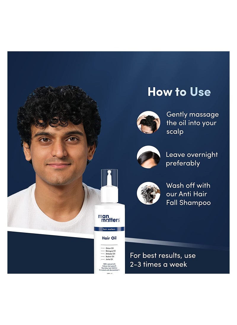 Man Matters - Hair Oil 100ml And Redensyl Hair Toni 60ml For Men - Image 1