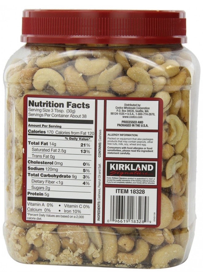 Kirkland Signature Signature's Cashews, 40 Ounce  - Image 2