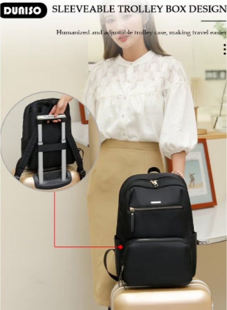 DUNISO New Women’s Minimalist Backpack | Multi - Compartment Design, Stylish and Spacious - Image 2