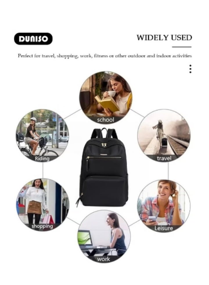 DUNISO New Women’s Minimalist Backpack | Multi - Compartment Design, Stylish and Spacious - Image 3