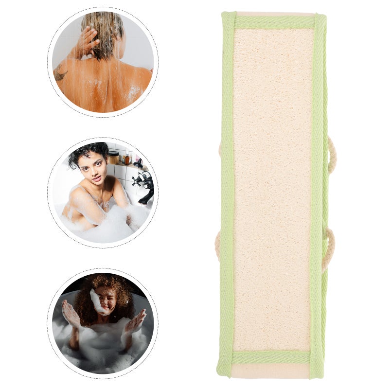 Exfoliating Back Scrubber Loofah Shower Scrubber Pull Strap Bathing Washcloth - Image 3