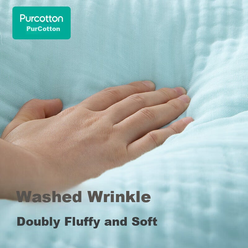 JD Jing Zao PurCotton Gauze Bath Towel Home Absorbent Quick-Dry Soft Skin-Friendly Towel 90x160cm [0 Additives] Cotton Yellow - Image 1