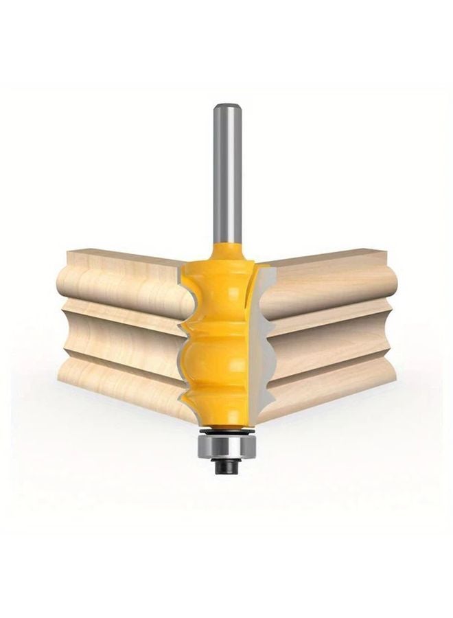 Yellow Carbide Router Bit 1 4 Inch Shank Precision Woodworking Cutter Smooth Trimming Milling Enclosed Bearings - Image 4