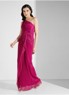 Adrianna Papell One Shoulder Front Twist Dress  - Image 4