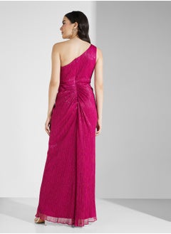 Adrianna Papell One Shoulder Front Twist Dress  - Image 2
