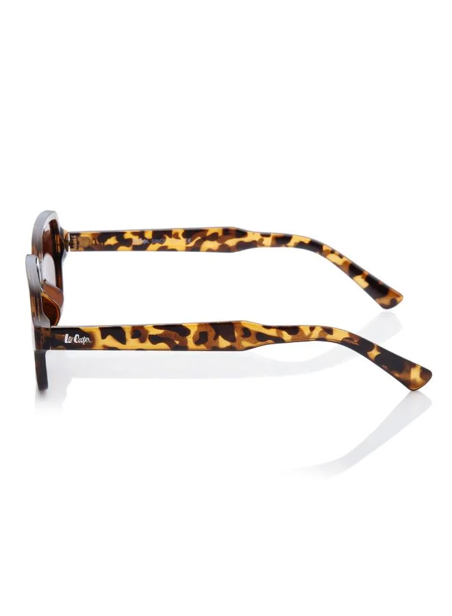 Lee Cooper Women's Polarized Sunglasses Brown Frame Brown Tortoise Mirror Lens 53mm  - LC1213C03