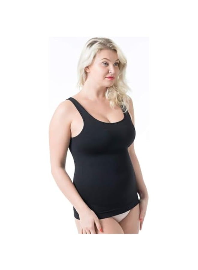 Women's Tummy Control Shapewear Tank Tops - Seamless Body Shaper Compression Top - Image 2