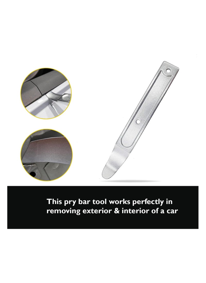 Estrico Pry Bar Tool Utility Bar Stainless Steel Heavy Duty Multipurpose Nail Puller Crowbar Essential Tool for Carpenters DIYers and Mechanics 6Inches  - Image 3