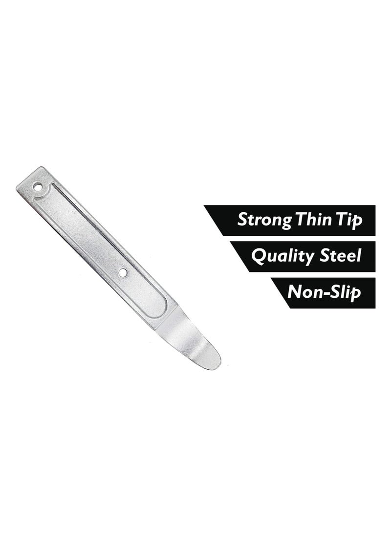 Estrico Pry Bar Tool Utility Bar Stainless Steel Heavy Duty Multipurpose Nail Puller Crowbar Essential Tool for Carpenters DIYers and Mechanics 6Inches  - Image 4