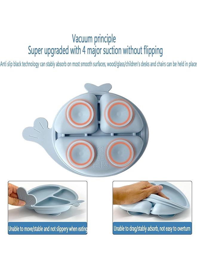 LINJIE Baby Feeding Set 7 Piece Weaning And Feeding Set For Infants And Toddlers Suction Cups And Bowls For Infants And Toddlers With Adjustable Soft Silicone Bibs And Spoons/Forks/Cups - Image 4