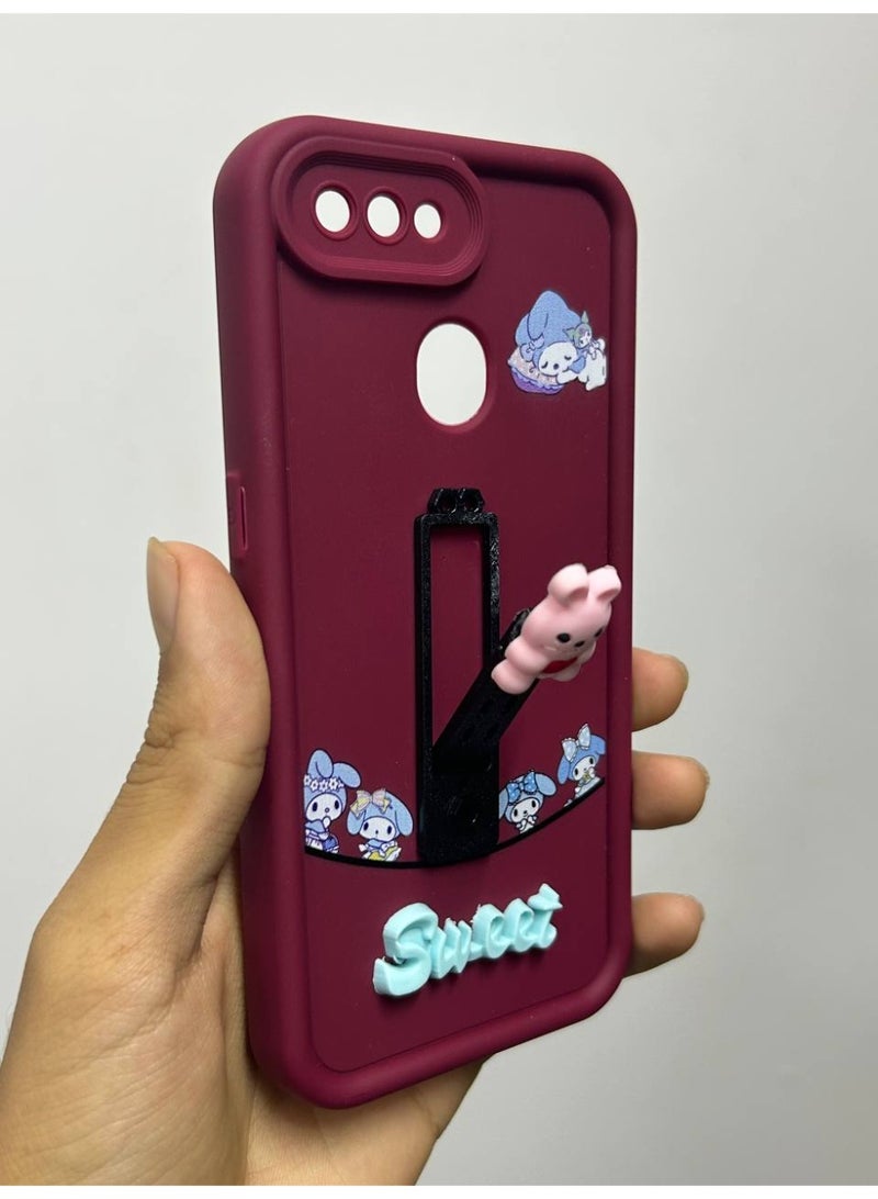New cartoon design back cover with the word "Sweet" on it, compatible with Oppo F9, A5S, and A12 phones. - Image 1