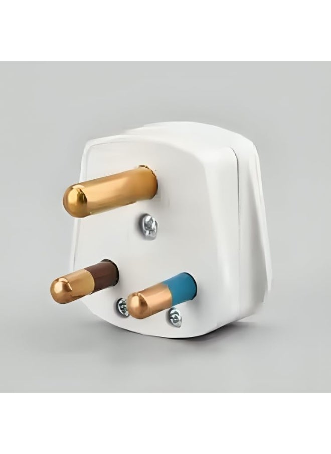 melfi Melfi 15A Plug Top â€“ Heavy Duty 3 Pin Power Plug, White | High-Quality Electrical Plug for Home, Office & Industrial Use  - Image 2