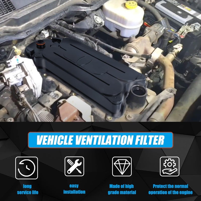 RANSOTO CV52001 Crankcase Ventilation Filter for Dodge Ram 2500 3500 4500 5500 6.7L - Image 3