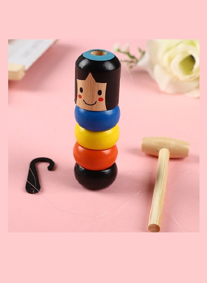 Moveable Joints Wooden Man Toy – Educational Kids' Toy for Creativity & Motor Skills - Image 1