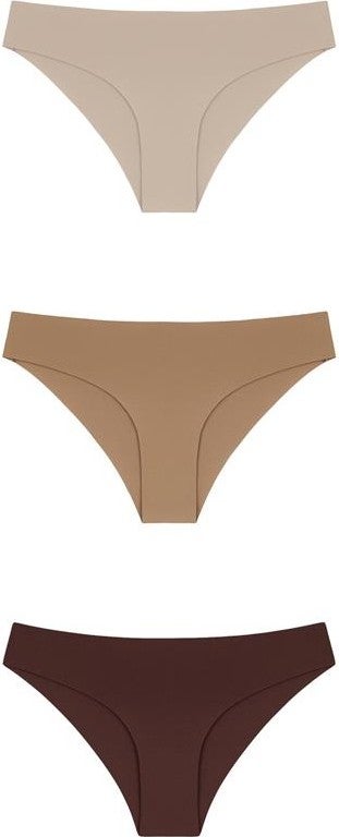 COTTONHILL Laser Cut Women's Bikini Panties 3 Pack-2  - Image 1