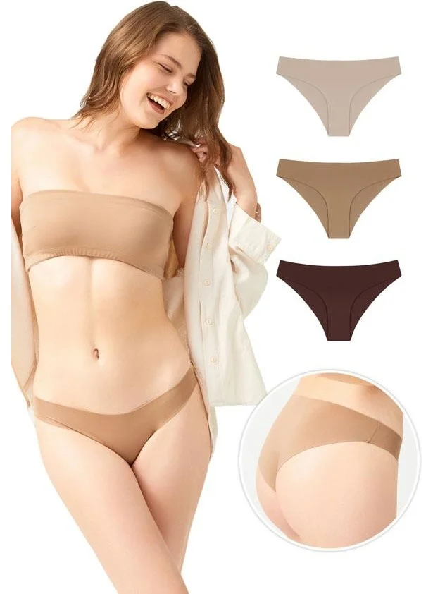 كوتن هيل Laser Cut Women's Bikini Panties 3 Pack-2