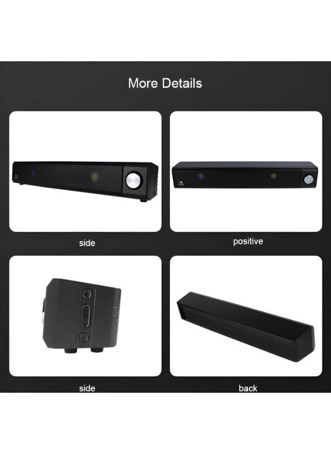 كيسونلي - سبيكر بلوتوث 10واط كيسونلي LED-909  بإضاءة ملونة وبطارية 1200mAh يدعم AUX وUSB وTF card وU disk –تشغيل حتي 5 ساعات – أسود - Image 1