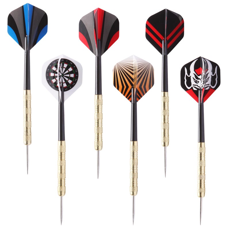 MaxMau 18 pcs Steel Tip Darts Set for Dartboard Metal Point PVC Dart Flights - Image 5