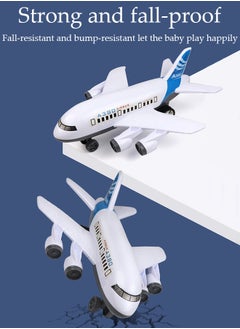 DUNISO طائرة A380، طائرة كبيرة مقاومة للسقوط، لعبة طائرة للأطفال، طائرة إقلاع وصدمة، لعبة طائرة للأطفال الصغار  - Image 5