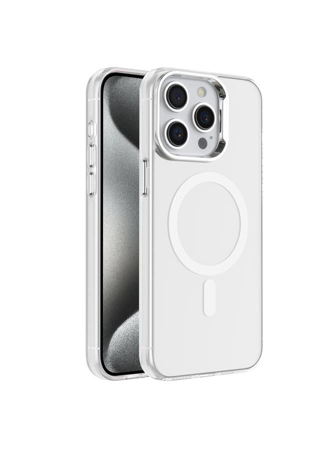 S-TOP Case For iPhone 15 Pro Max Electroplated IMD Magsafe PC Hybrid TPU Phone Case - Image 1