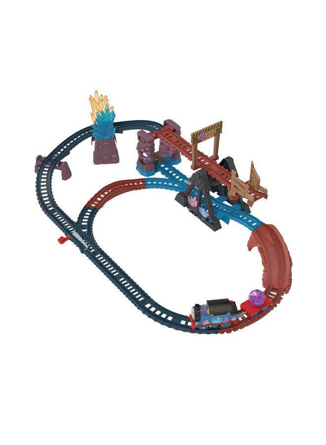 THOMAS & FRIENDS Motorized Toy Train Set Crystal Caves Adventure With Thomas, Tipping Bridge & 8 Ft Of Track For Preschool Kids Ages 3+ Years - Image 1
