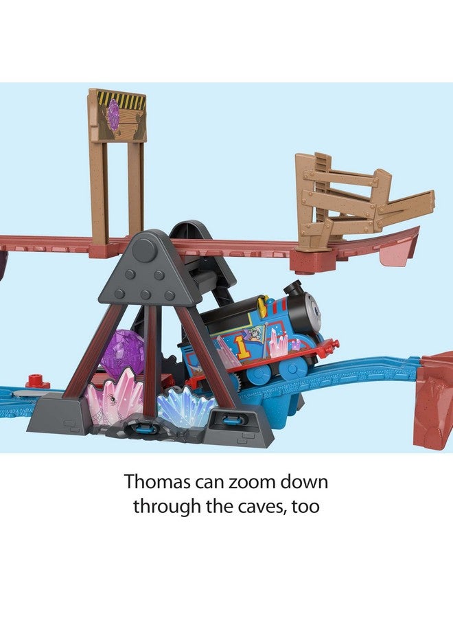 THOMAS & FRIENDS Motorized Toy Train Set Crystal Caves Adventure With Thomas, Tipping Bridge & 8 Ft Of Track For Preschool Kids Ages 3+ Years - Image 4