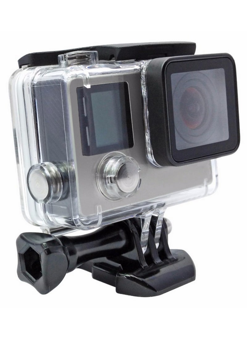 Generic 30m Waterproof Case for GoPro Hero 3+ 4 Camera Protective Housing Mount Action Pro Underwater Cover High Transparent Anti Surf Pressure  - Image 1
