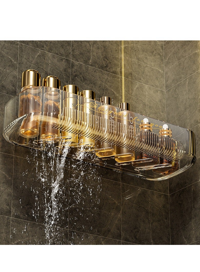 مجموعة من قطعتين لتنظيم الحمام، حامل تخزين أكريليك، صندوق تخزين مستحضرات التجميل، حامل تخزين الحمام - Image 4