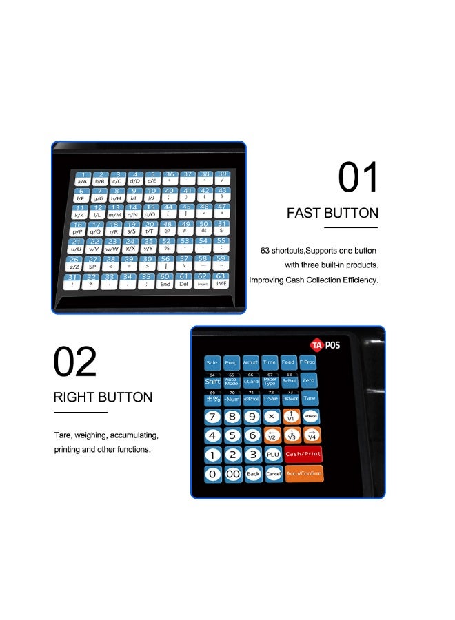 TA POS Electronic barcode scale for printing barcodes and invoices - Image 4