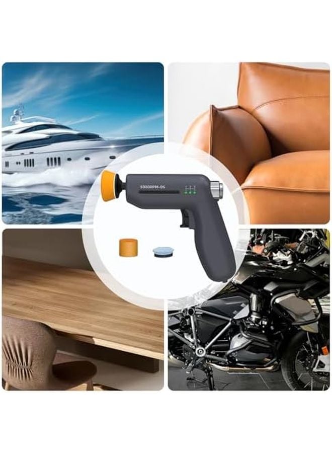 ملمع السيارات الصغير 12 فولت - آلة تلميع وتشميع سيارات خفيفة الوزن للمقطورات وسيارات الرحلات والشاحنات والسيدان - Image 5