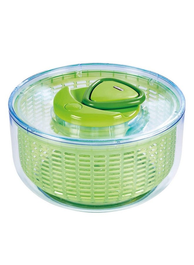 ZYLISS Easy Spin Salad Spinner, Large, Green, BPA Free - Image 1