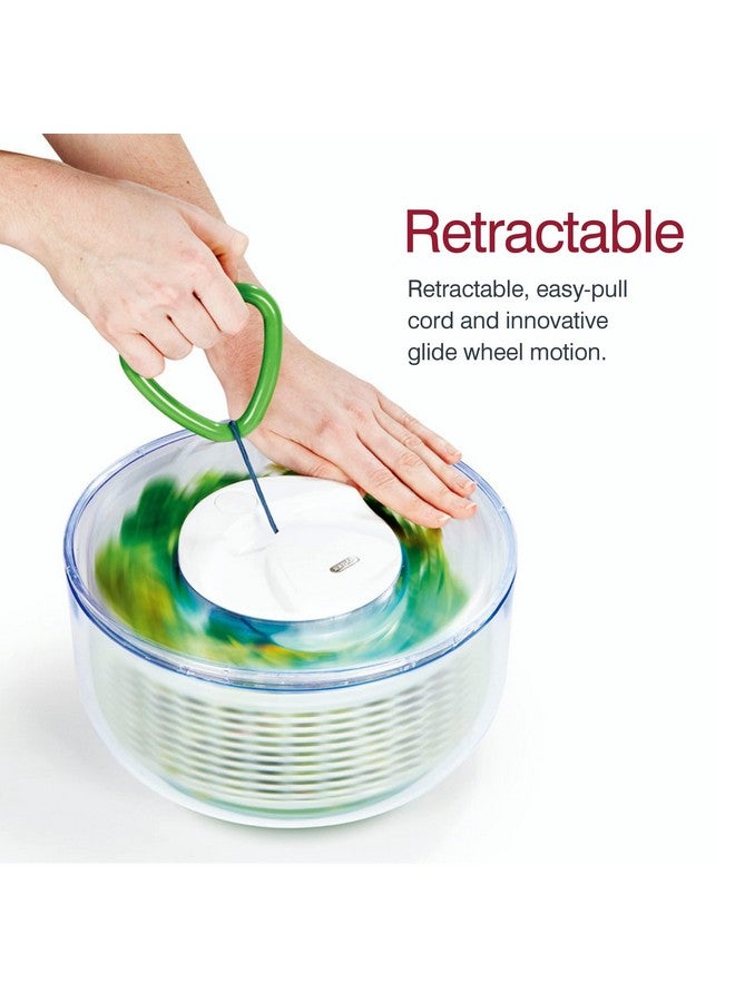 ZYLISS Easy Spin Salad Spinner, Large, Green, BPA Free - Image 4