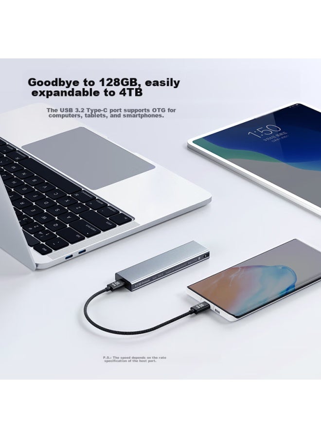 Dockcase Duokaisi High-speed M2 External Hard Drive Enclosure, Nvme/pcie Protocol, Ssd Hard Drive Case, Type-c 3.2 Interface, Laptop External, Large Capacity, Small M.2 Box - Image 3