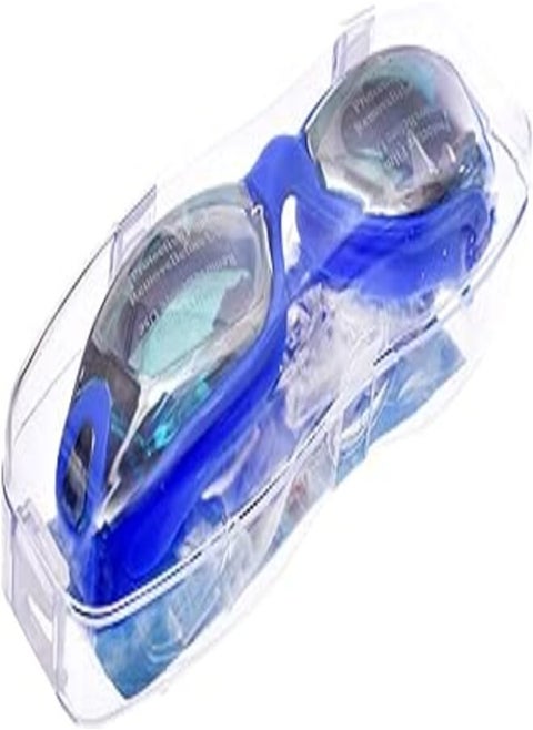 3100 High Quality Swimming Goggles For All Ages & Genders, Fog & Water Resistant - Blue