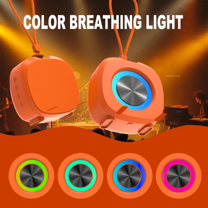 ZZB Bluetooth Speaker Portable Media Players Clear Loud Stereo Sound Deep Bass Wireless Speaker With Lights TWS IPX5 Waterproof Small Speakers Long Playtime for Home/Party/Outdoor/Beach Electronic Gadgets - Image 5