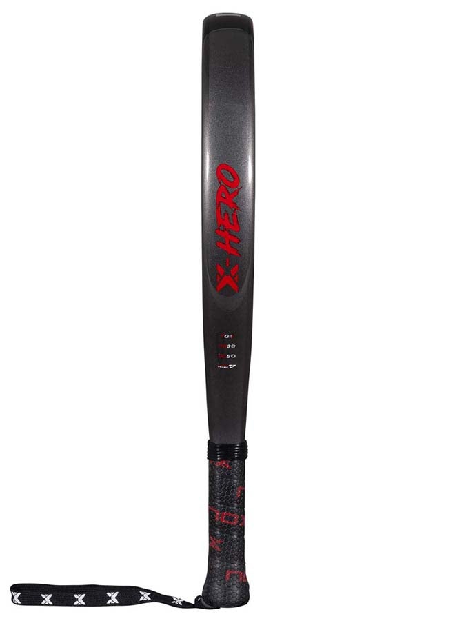 NOX مضرب باديل X-Hero – مقاس قبضة 4 إنش، خفيف الوزن، شكل دائري، تحكم ناعم للمبتدئين واللاعبين المتوسطين، أحمر - Image 2