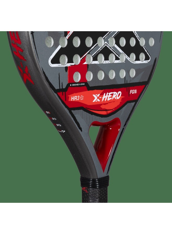 NOX X-Hero Padel Racket – 4” Grip, Lightweight Round Shape, Soft Feel Control for Beginners & Intermediate Players, Red - Image 5