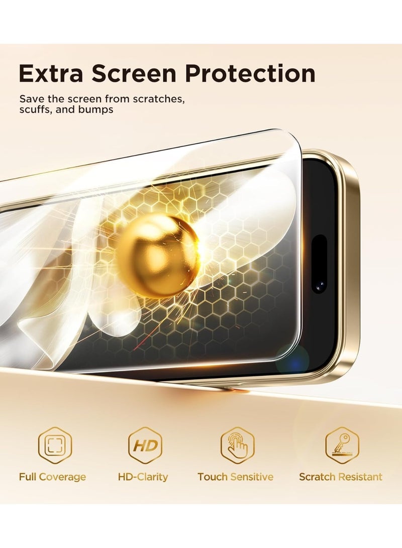 BORTONY iPhone 17 Pro Max Case Slim Clear Luxury Cover with Full HD Tempered Glass For iPhone 17 Pro Max Compatible with MagSafe Shockproof Case for iPhone 17 Pro Max 6.9-inch - Image 4